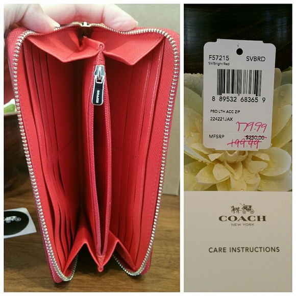 **BIG SALE - 1 left!** Gorgeous red LEATHER wallet - Picture 4 of 6